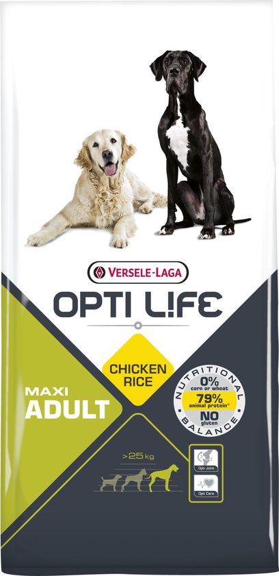 Versele Laga Opti Life Adult Maxi - Hondenvoer - 12,5 kg