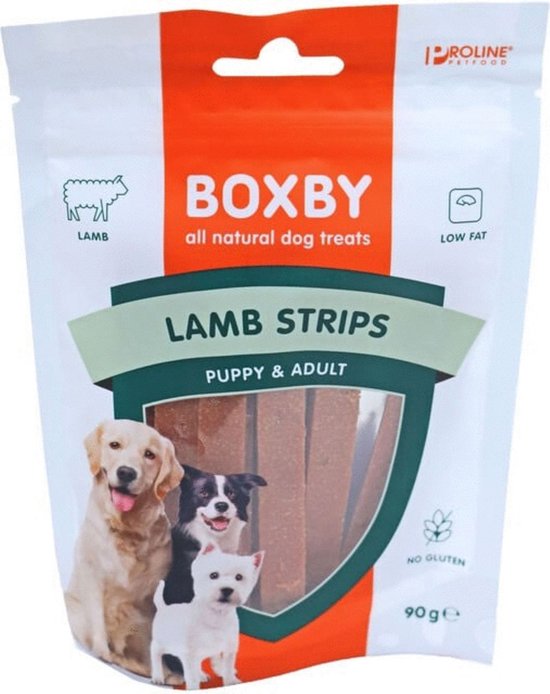Proline Boxby Strips - Lam - Hondensnack - 90 g
