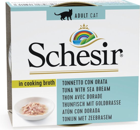 Schesir Kat Tonijn/Dorade 70 gr - 14 stuks