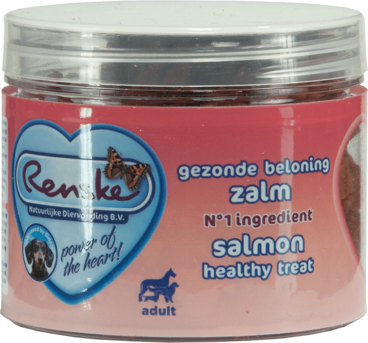 Bol.com Renske Gezonde Beloning Hartjes - Hondensnack - Zalm - 100 g aanbieding