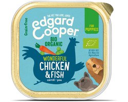 Edgard & Cooper Biologische Kip & Vis Kuipje - Voor Puppy's - Hondenvoer - 100g NL-BIO-01