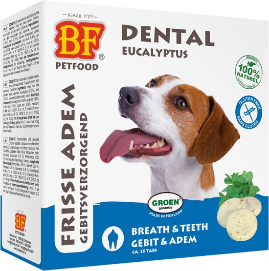BIOFOOD DOGBITE HONDENSNOEPJE NATUREL (TANDVERZORGING) 55 ST