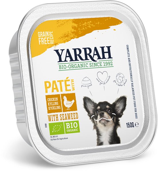 Yarrah Bio Hondenvoer Paté Kip 150 gr