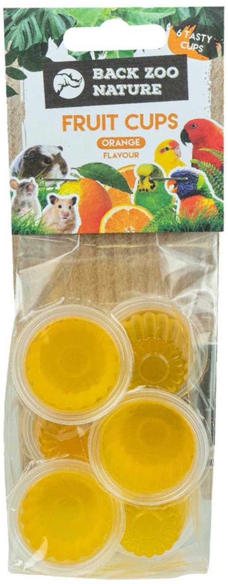 Zoofaria fruitkuipje - sinaasappel - papegaai