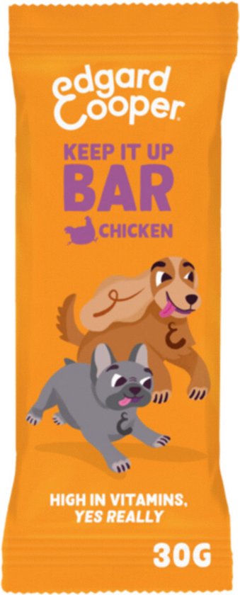 Edgard & Cooper Bar 30 g - Hondensnacks - Kip