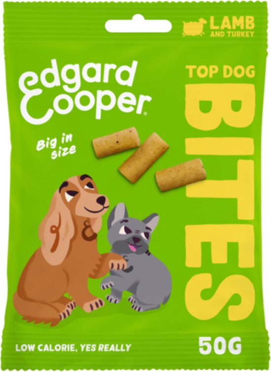 Edgard & Cooper Bites Large 50 g - Hondensnacks - Lam