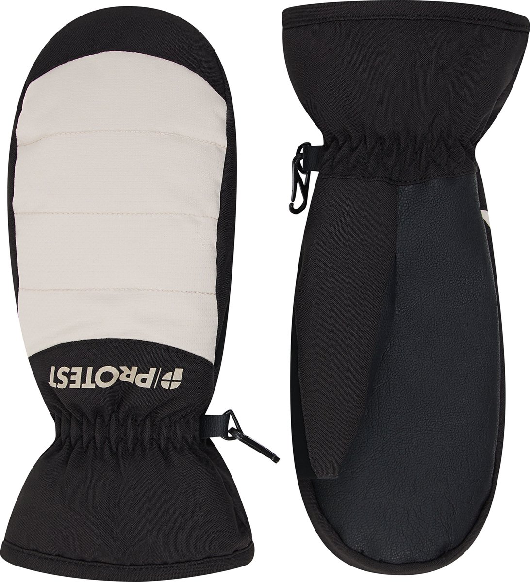 Protest Prtsord Jr – Ski wanten Jongens – Duurzame waterafstotende afwerking – Elastische band Beige