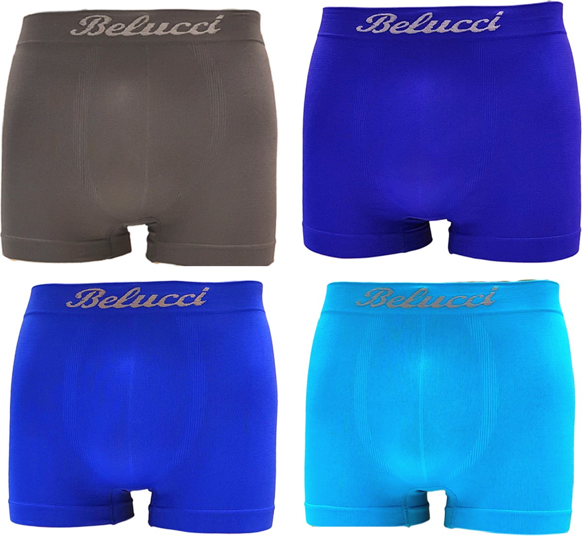 Belucci heren boxershorts microfiber 4pack maat XL/XXL