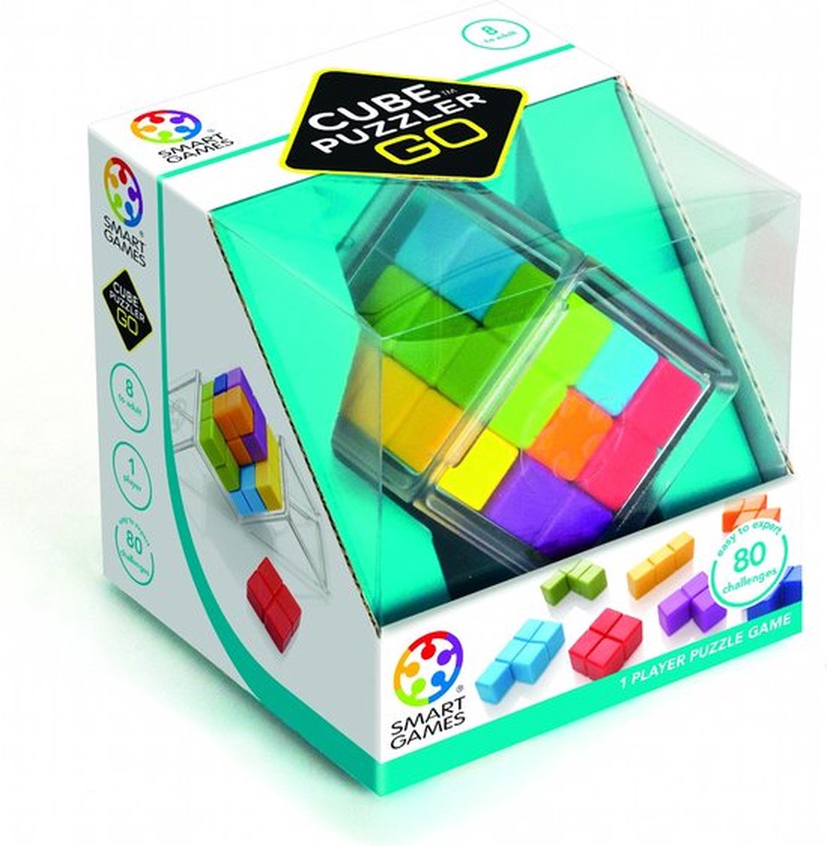 SmartGames Cube Puzzler Go - 3D Logisch Denkspel - 80 Educatieve Kubus Uitdagingen - IQ Breinbreker & Compact Reisspel - Vanaf 8 Jaar — afbeelding 16