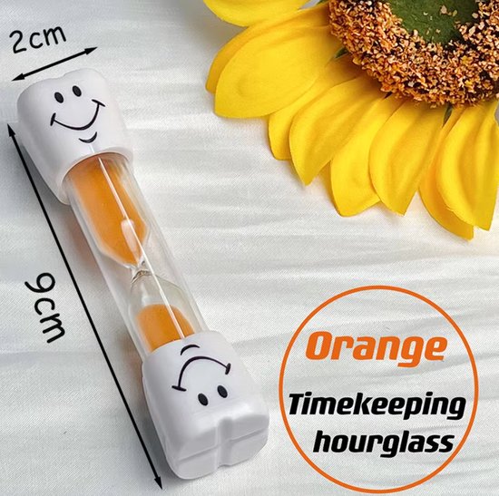 Set van 6 kleurrijke zandlopers 1 min, 2 min, 3 min, 5 min, 10 min, voor leren en decoratie van het huis, spelen