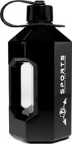2.2L / 2,2L Drinkfles – Grote Water Jug met Handvat – 2.2 l Waterfles voor Sport, Fitness & Gym – BPA & DEHP Vrij – Hydratatiefles / Bidon – Sportfles 2,2 l – Waterkan 2.2 Liter – Ook geschikt als 2 l drinkfles