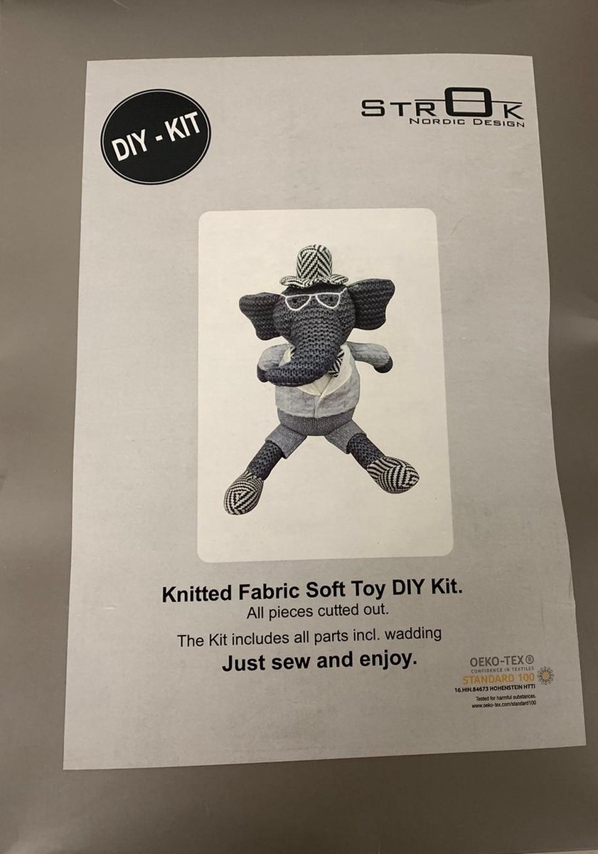 DIY naaipakket knuffeldier Olifant