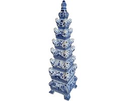 Een echte klassieke Piramide Tulpenvaas - 85cm hoog - 4-delig