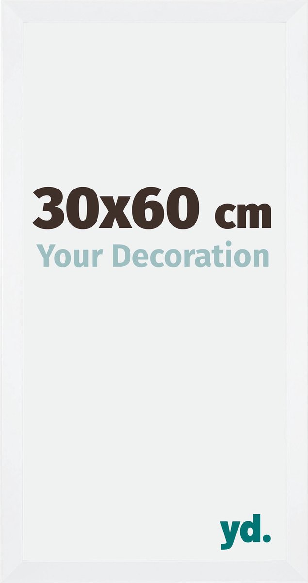 yd. Your Decoration - Fotolijst 30x60 cm - MDF - Wit Mat - Catania