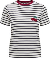 Only T-shirt Onlheart Life S/s Tee Jrs Noos 15318959 Cloud Dancer/night Sky Dames Maat - M