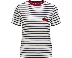 Only T-shirt Onlheart Life S/s Tee Jrs Noos 15318959 Cloud Dancer/night Sky Dames Maat - M