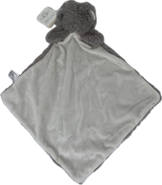 Knuffeldoekje baby en peuter - Kraamcadeau - Knuffeldoek met aap als dierenvriendje - Vierkant 30x30 cm - Bruin - Knuffelzacht van Antonio — afbeelding 2