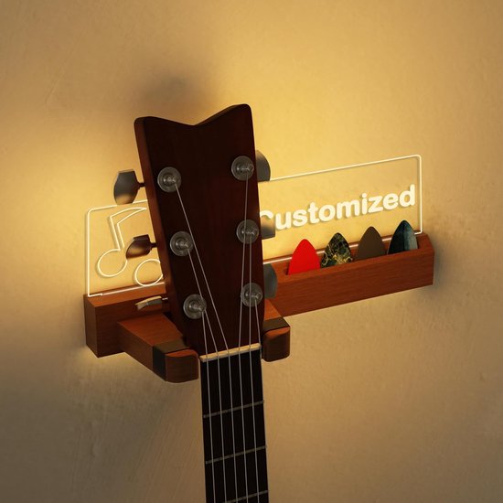 Gitaarhouder voor aan de muur, gitaar muurbevestiging hout Gitaarhouder voor aan de muur, gitaar muurbevestiging hout