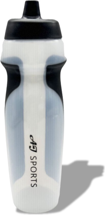 AJ-Sports Bidon Transparant - Sportbidon - Drinkfles - Sport - 600ML