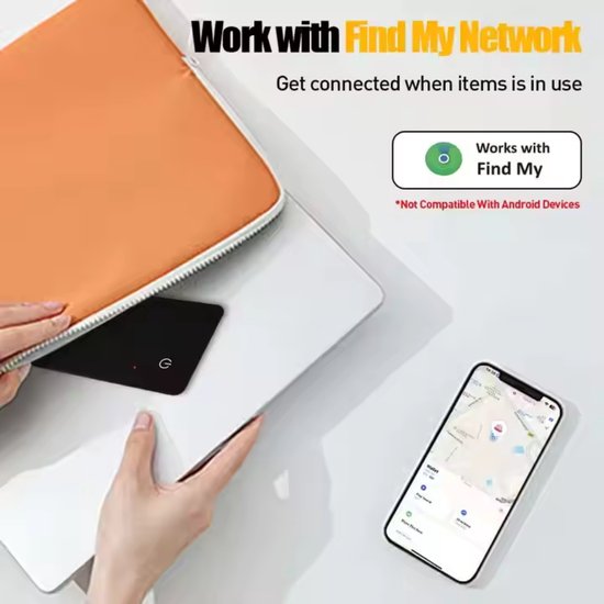 Tracker Wallet Kaart - GPS voor portemonnee - Dun - MFi