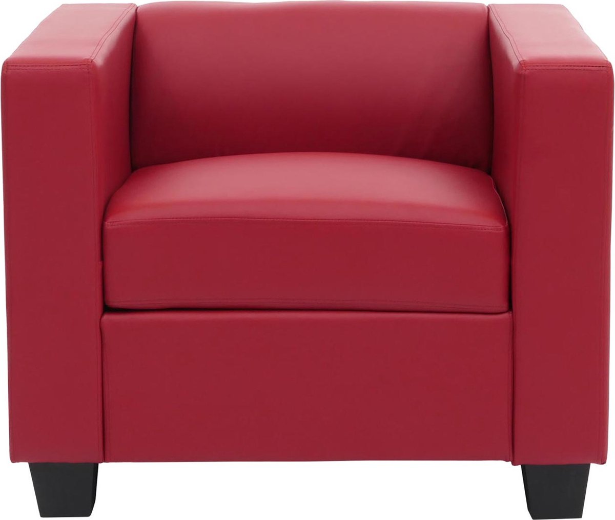 Cosmo Casa Loungestoel - Lille Fauteuil - Leer - Rood