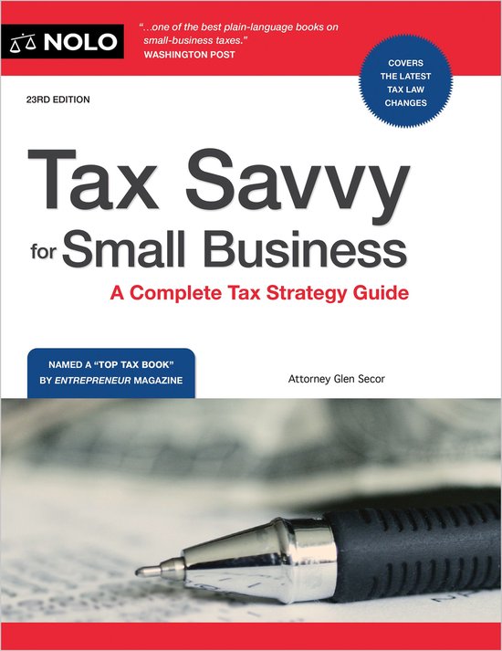 Tax Savvy for Small Business - cover
