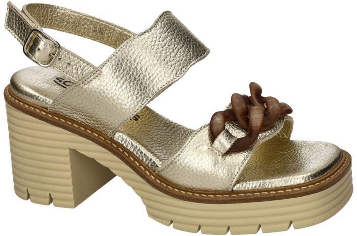 Softwaves -Dames - goud - sandalen - maat 36.5
