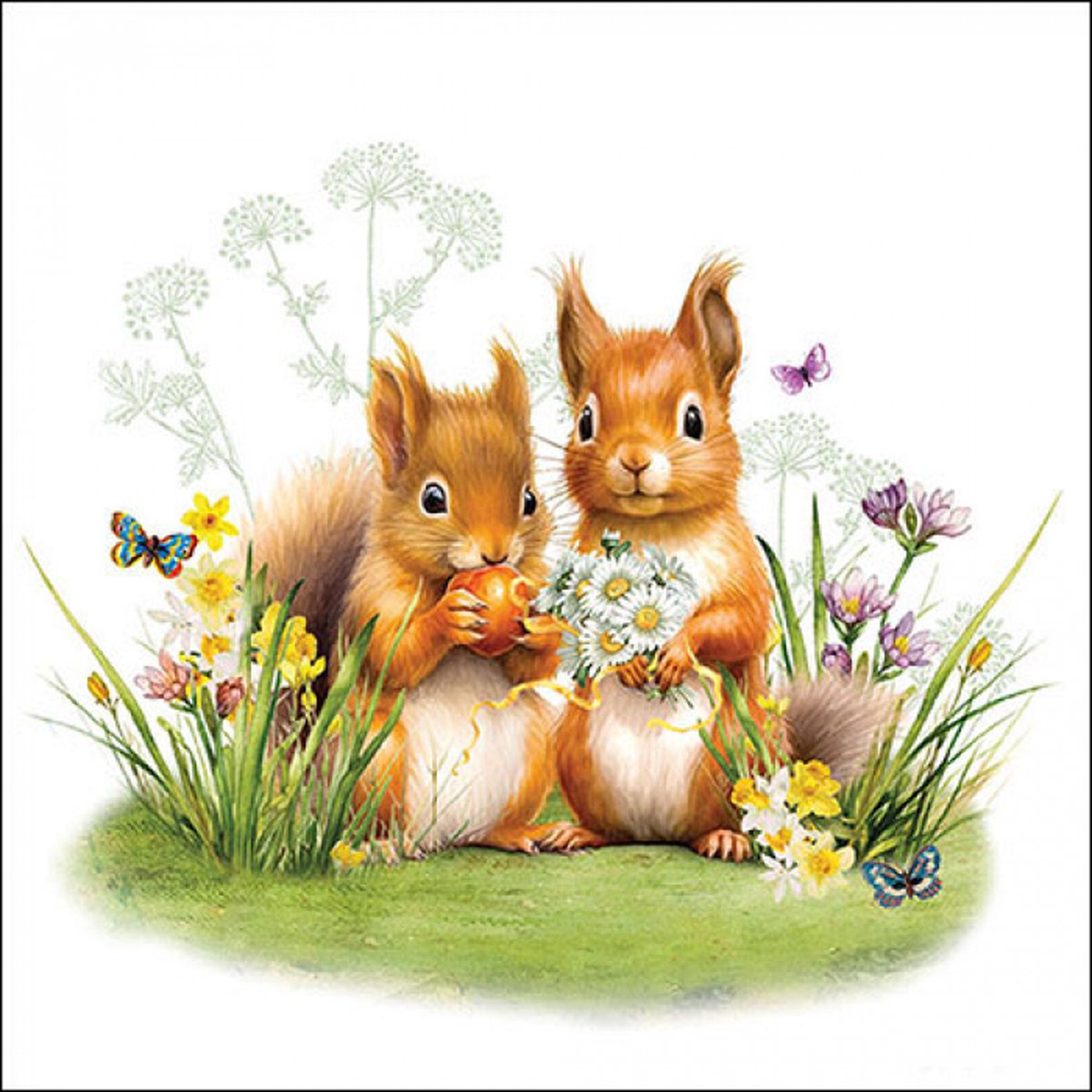Ambiente - Lunch servetten - Little squirrels