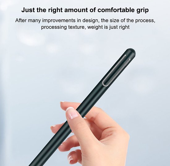 Cazy Universele Stylus Pen / Stylus Pen Tablet - Touchscreen Compatible - Hoogwaardig materiaal - Beeldscherm Vingerafdruk Vrij - 6mm - Zwart van Cazy — afbeelding 4