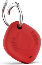 Cazy Hoesje geschikt voor Samsung SmartTag - Siliconen Sleutelhanger Hoesje - Rood