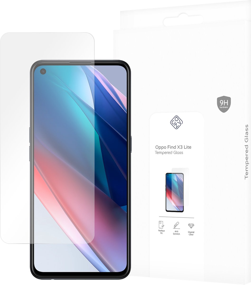Cazy screenprotector geschikt voor OPPO Find X3 Lite - Screenprotector Gehard Glas