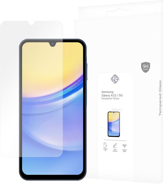 Protecteur d'écran en Tempered Glass Cazy pour Samsung Galaxy A15 / A15 5G - Transparent
