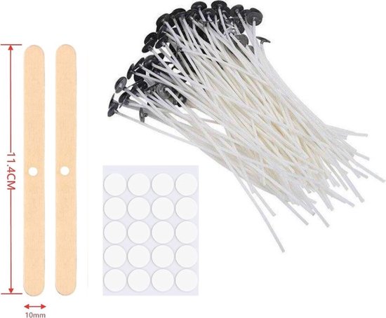 Foto: Cc waxed kaarsenlonten l 35 mm 100 stuks