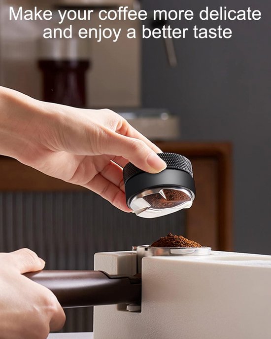 Niveleur Et Distributeur De Café 51 Mm – Acier Inoxydable 304, Hauteur Réglable, Pour Barista