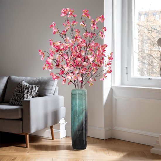 FGYZYP 6 stuks kunstmatige perzikbloesem takken, 39,9 cm simulatie zijde perzik bloesem boeket, lente faux boom stam nep bloem arrangement tak voor thuis feest bruiloft indoor outdoor decor FGYZYP 6 stuks kunstmatige perzikbloesem takken, 39,9 cm simulatie zijde perzik bloesem boeket, lente faux boom stam nep bloem arrangement tak voor thuis feest bruiloft indoor outdoor decor