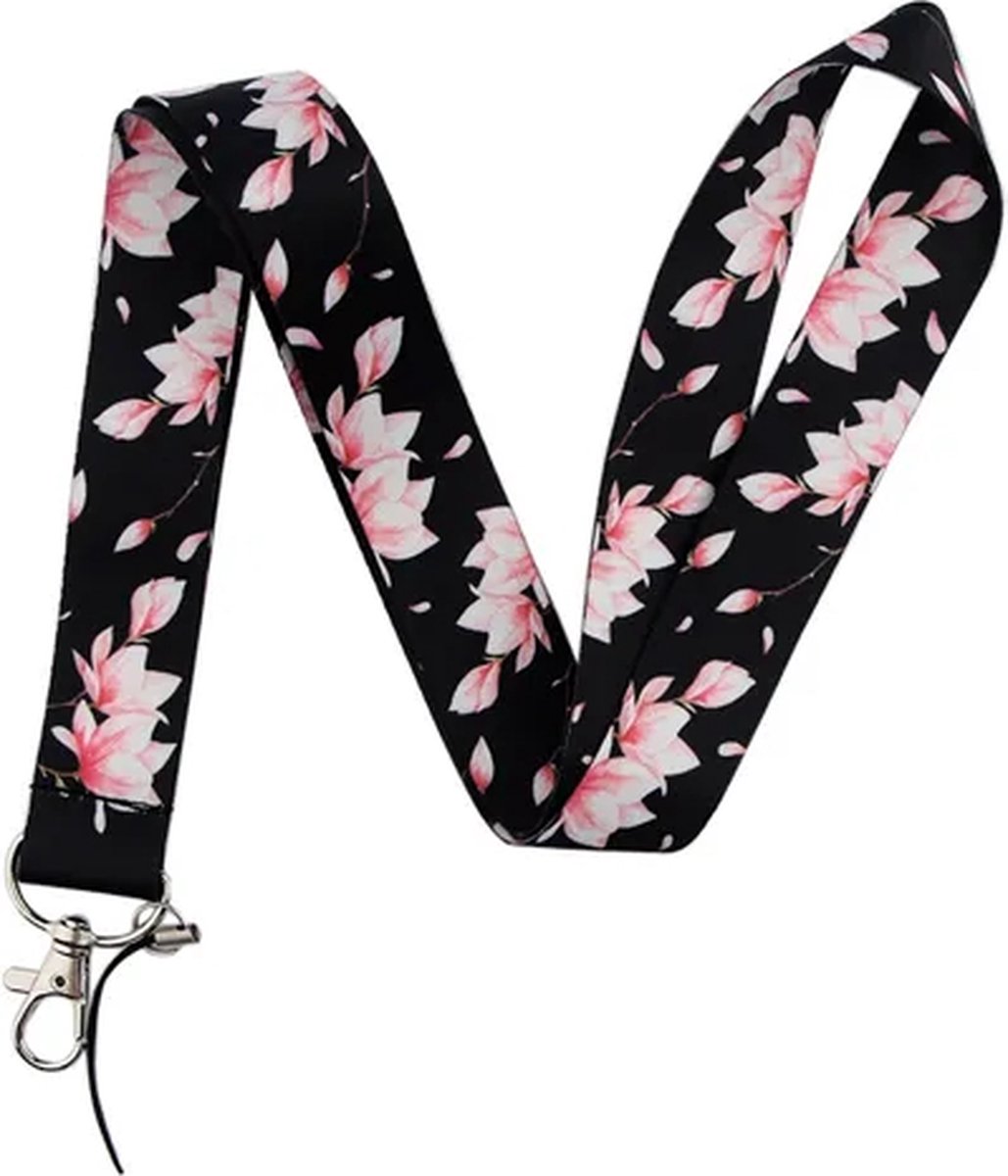 Travel Cords - Keycord Waterlily - stevig lanyard - sleutelhanger - sleutelkoord - met telefoonkoord - sleutels