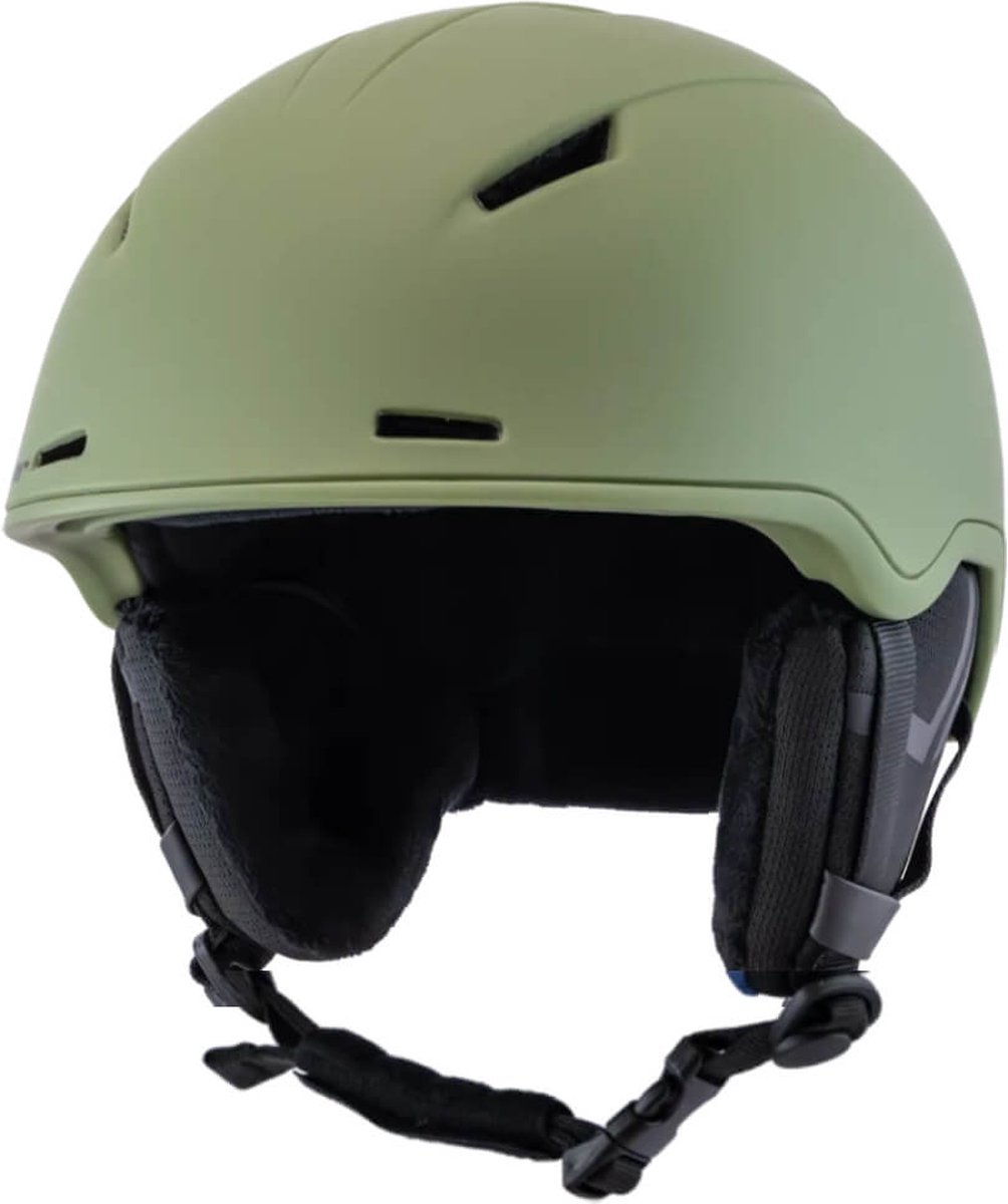 Slokker Mondo Skihelm | Green Soft Touch | Maat: 54 - 56 cm