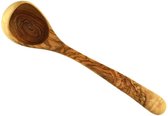 BÊTE Cuillère de service en bois d'olivier 25 cm – Cuillère durable, élégante et faite à la main pour soupes, sauces et plus encore