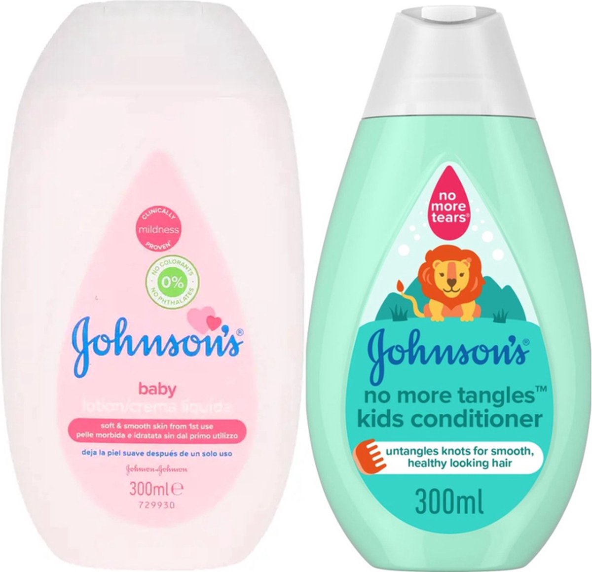Goedkoopste Johnson's voordeelset - Kinder conditioner en baby body lotion