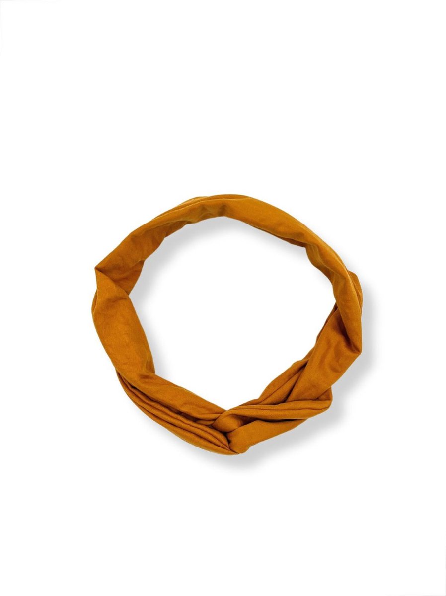 Duurzaam cadeau - Flexibele haarband - IJzerdraad - Okergeel - 90 cm