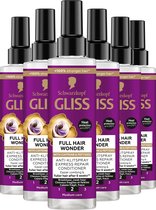 Gliss Full Hair Wonder - Haarverzorging - Express Repair Conditioner - Hittebescherming - Voller Haar - Doorkambaarheid - Zwak en Breekbaar Haar - Voordeelverpakking - 6x 200 ml
