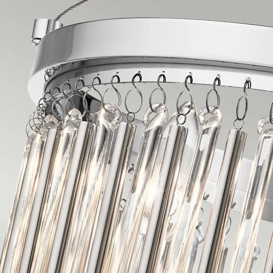 Plafonnier LED Kichler Piper | 3X E14 Max 60W | Dimmable | Chrome poli