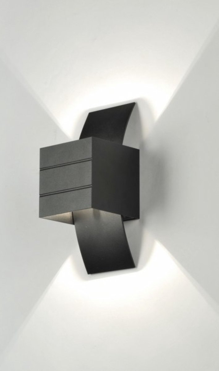 Lumidora Wandlamp 70975 - Voor binnen - LOUA - G9 - Zwart - Metaal