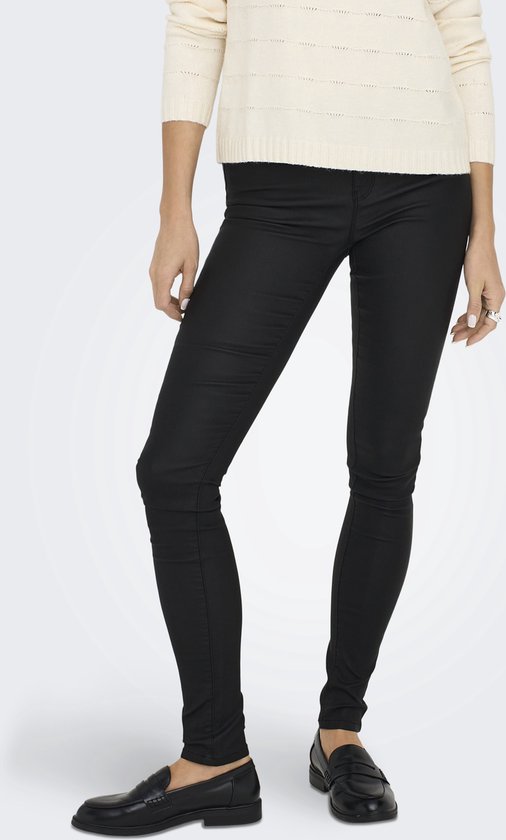 ONLY ONLANNE K MID WAIST COATED PNT NOOS Dames Broek  - Maat M/30