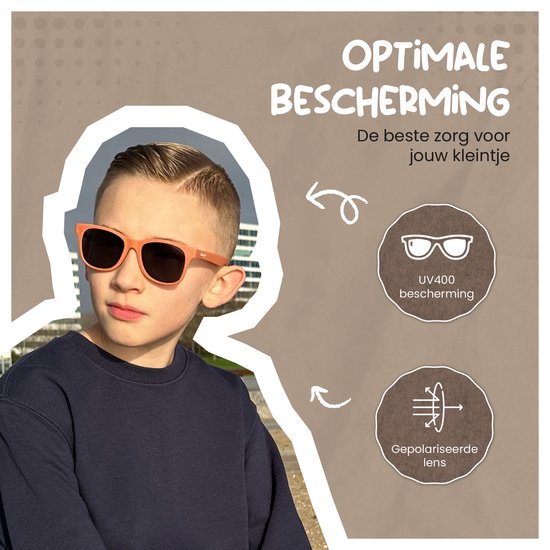 Maesy Kinder Zonnebril Yuki - 6 t/m 12 jaar - Flexibel - UV400 Bescherming - Zonnebril Kind - Licht Roze van Maesy — afbeelding 3