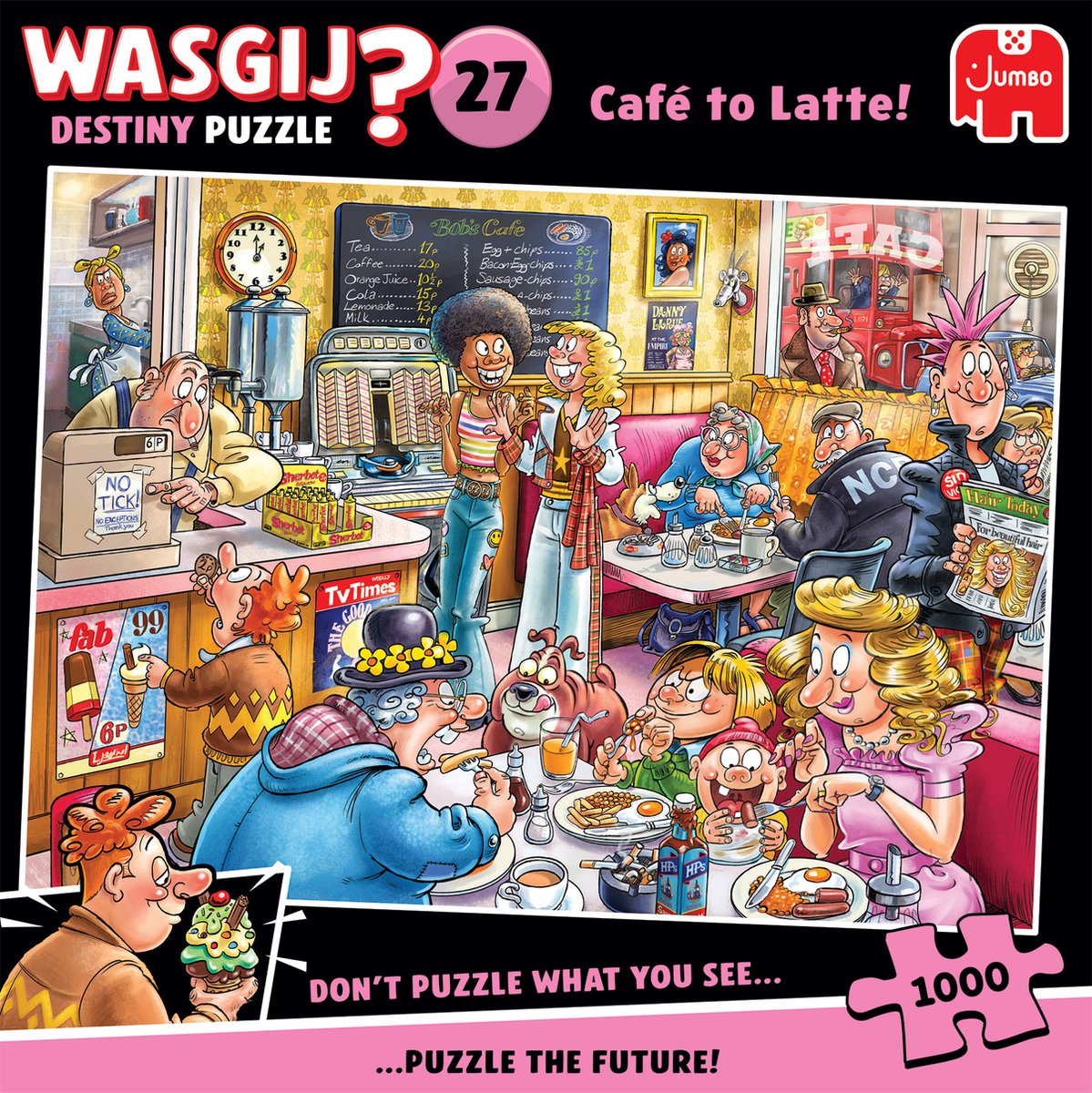 Wasgij Destiny 27 - Van Cafetaria Naar Koffiebar! - 1000 stukjes puzzel - Legpuzzel — afbeelding 3