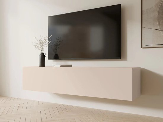 Mobistoxx - Tv-meubel KINGSTON - 1 klapdeur - 140 cm - kasjmier