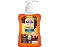 Sagrotan Vloeibare Handzeep - Frosted Citrus | 250 ml - Mandarijn & Cranberry - Hygiënische Handzeep - Limited Edition