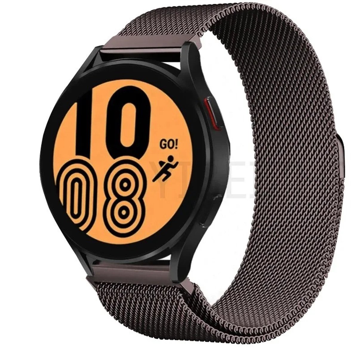 20mm Universeel RVS horlogeband Mesh Milanese Lus Koffie Bruin voor Smartwatch en voor een regulier horloge zoals Casio Rolex Seiko Tudor Pagani Homage Coffe Brown chocolade bruin etc