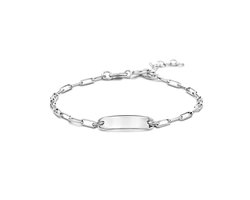 Schitterende Zilveren Graveer Armband 18 cm. Plaat 5 mm.| Graveerarmband | Cadeau | Gratis graveren